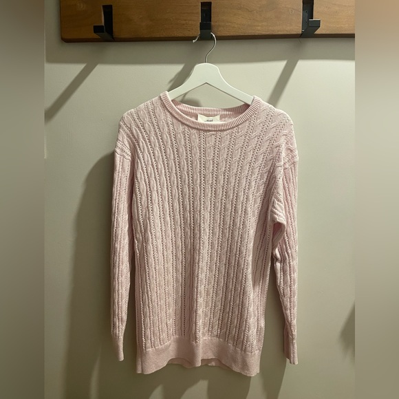 Aritzia Sweaters - Aritzia Wilfred Library Sweater - Soft Pink